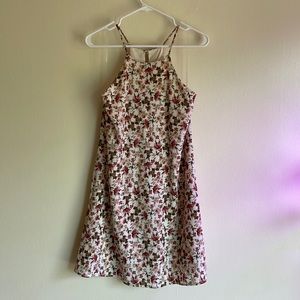 Everly Floral Halter Mini Dress